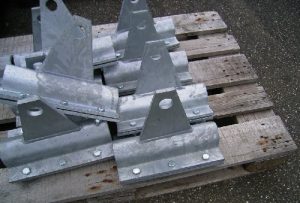 Rohrschellen, verzinkt, für Ø 60 mm für Stützen/Fahrgestelle