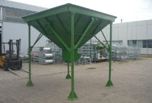 Niedrigsilo, 5 cbm, 4 mm Wdst., lackiert Lackierung RAL 6010 (grasgrün)
