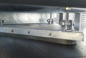 Innengurtabstreifer für leichte Baugruppe GB 400 Bauart:Pflug, verzinkt