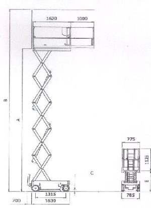 Scherenarbeitsbühne Iteco IT 4680 – Bild 2