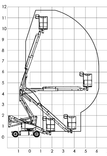 selbstfahrende Gelenkteleskoparbeitsbühne Genie Z-33/18, werksneu – Bild 2