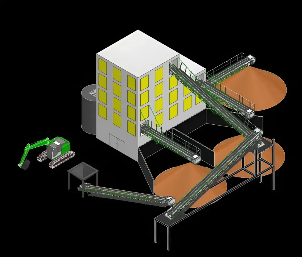 3D Planung Kieswerk 1